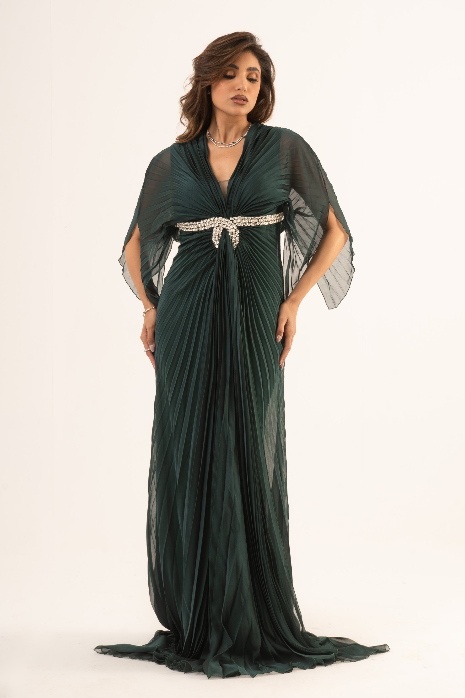 mystic green dress Saffira